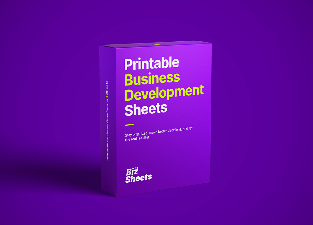 Printable Business Development Sheets Pack