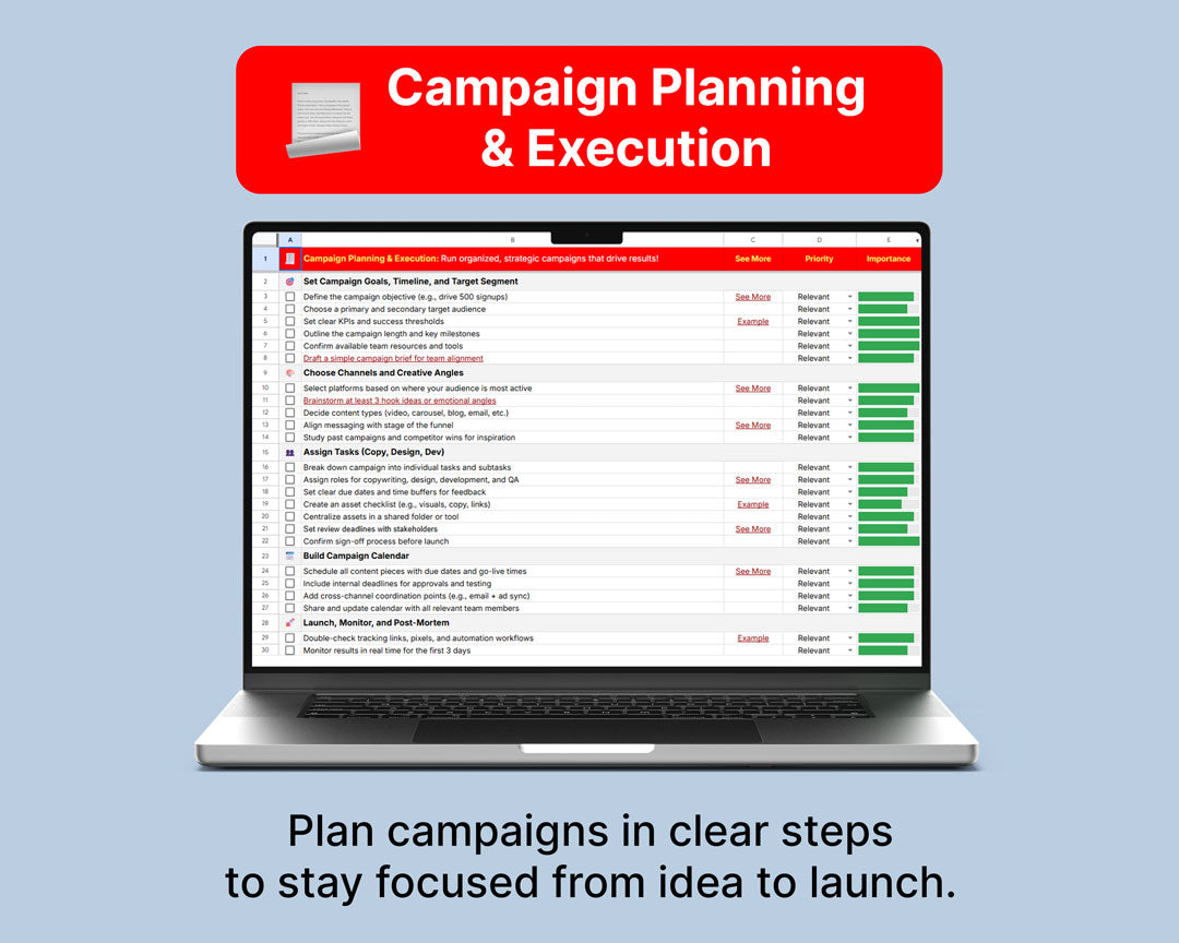 Ultimate Marketing Checklist