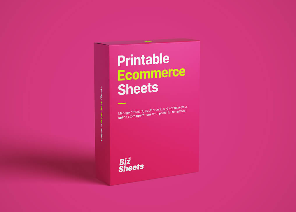 Printable Ecommerce Sheets Pack