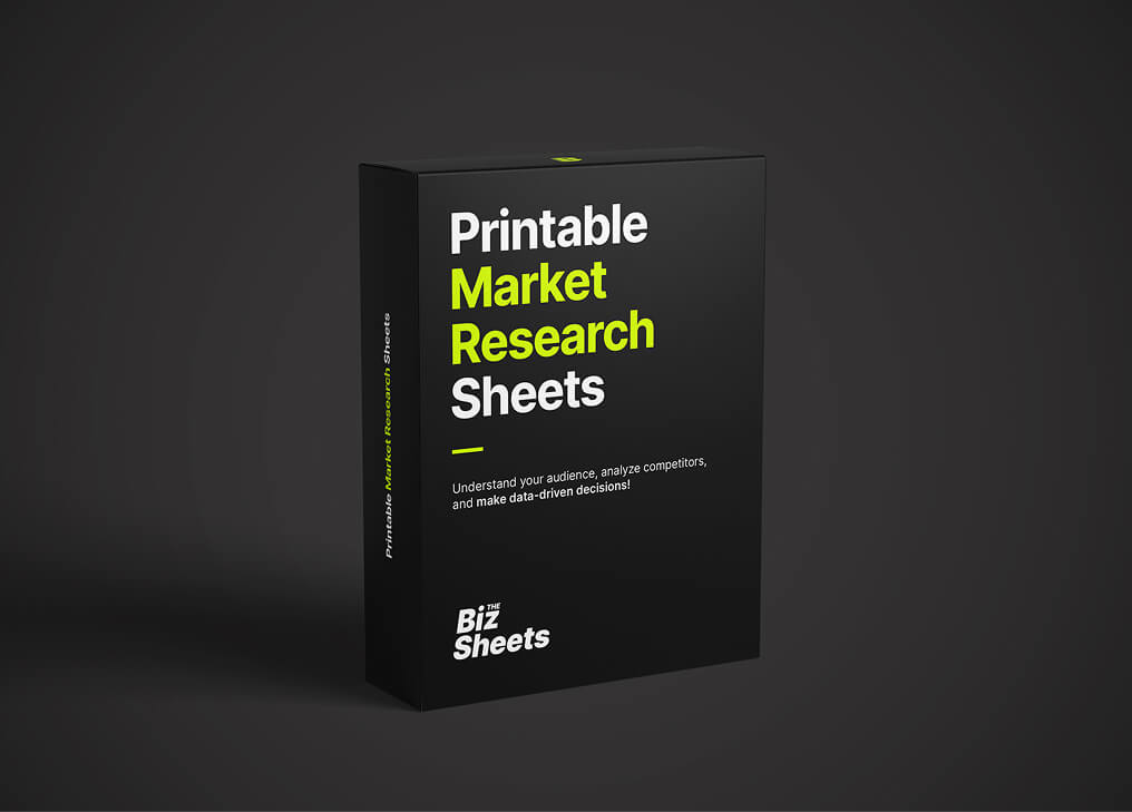 Printable Market Research Sheets Pack