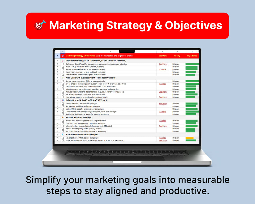 Ultimate Marketing Checklist