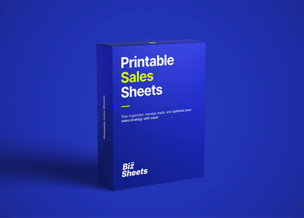 Printable Sales Sheets Pack