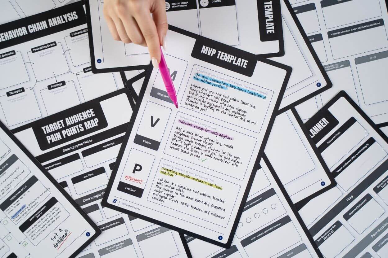 Printable Market Research Sheets Pack