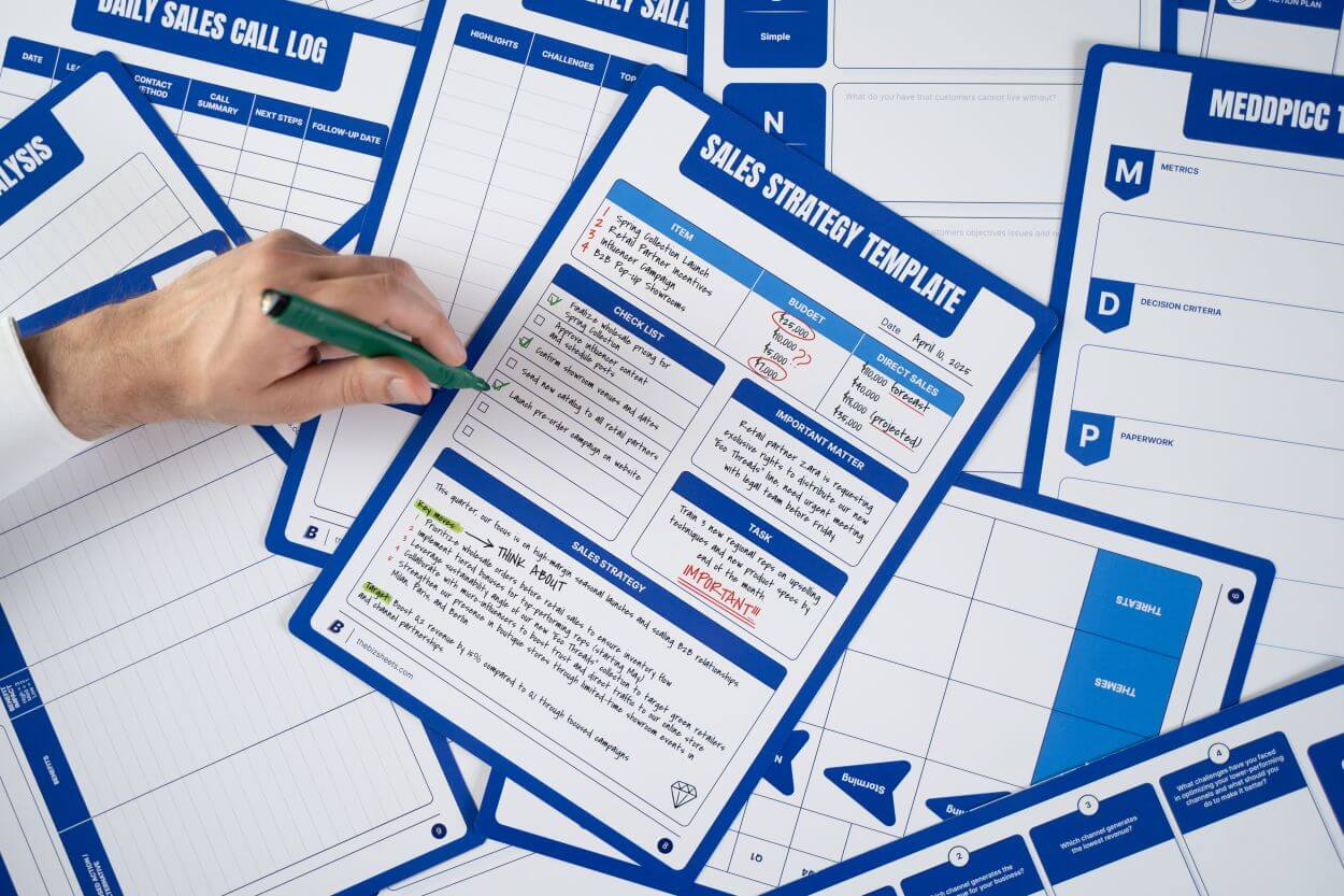 Printable Sales Sheets Pack